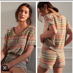 Anthropologie Daily Practice Knit Lounge Set, L